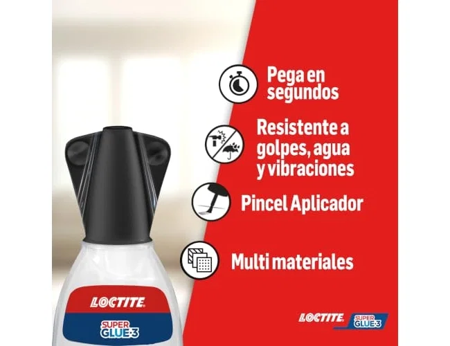 Loctite Super Glue-3 Pegamento Instantáneo con Pincel 5 g
