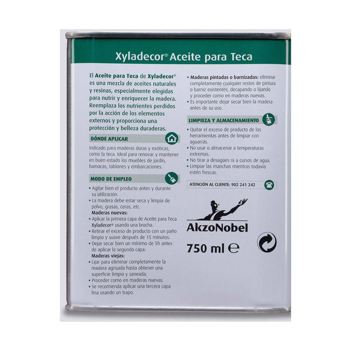 Bruguer Aceite para teca color miel 750 ml