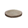 Mica Decorations Base decorativa tronco de madera natural Ø30 x 3 cm
