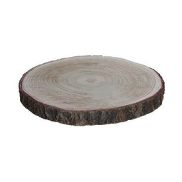 Mica Decorations Base decorativa tronco de madera ø30 x 3 cm
