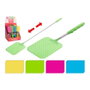Pala Matamoscas Extensible de Plástico y Metal, Longitud Ajustable 24-56 cm, Color Surtido