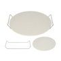 Excellent Houseware Piedra para hacer pizzas con asas ø33 cm