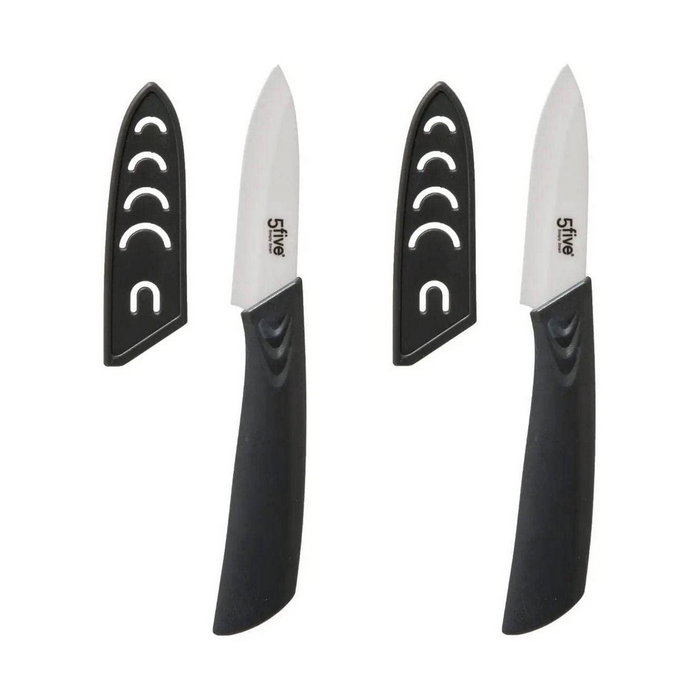 5Five Conjunto de 2 cuchillos cerámicos de 18 cm Zico, Gris / blanco