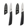 5Five Conjunto de 2 cuchillos cerámicos de 18 cm Zico, Gris / blanco