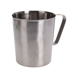 Excellent Houseware Jarra Medidora Acero Inoxidable 1 L (200 g) 118 mm Cromado