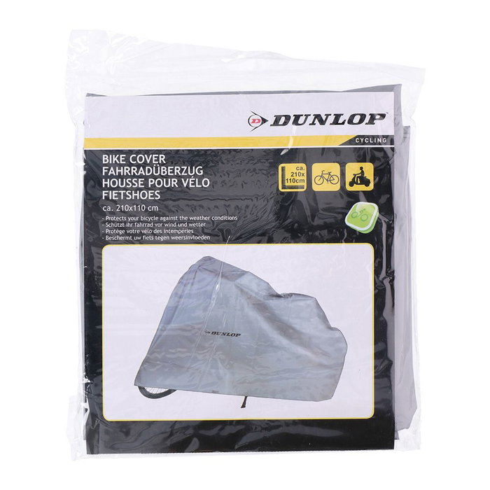 Dunlop Funda Protectora para Bicicleta 210x110cm PVC/Algodón Gris