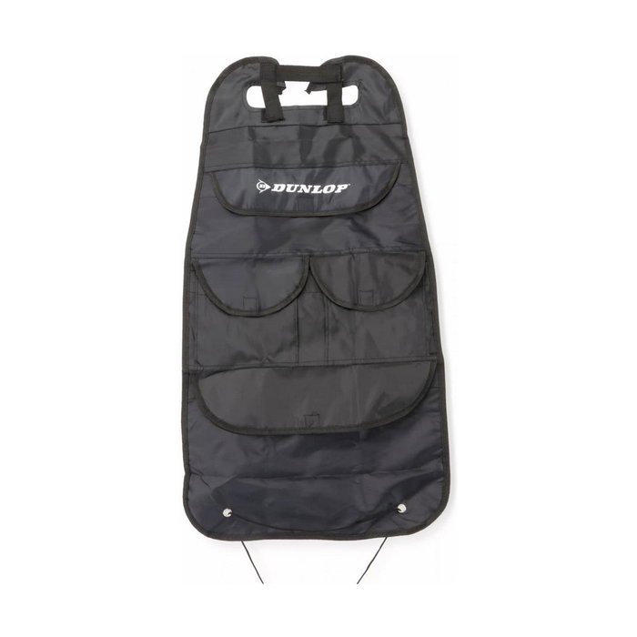 Dunlop Organizador para respaldo de asiento de coche con 4 bolsillos, Negro