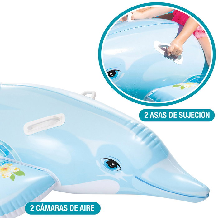 Intex Delfín Hinchable 58535 Colchoneta 175x66x38 cm 40 kg