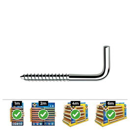 Celo Alcayata Din alr 2,7x40mm Zincado Caja 500 Unidades