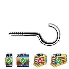 Celo Hembrilla Roscada Abierta Ø3.0 x 50 mm Zincado Caja 250 uds Din ha