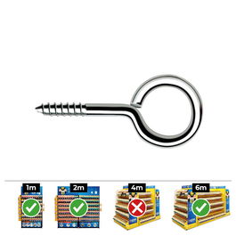 Celo Din hc Hembrilla Roscada Cerrada ø3,0 x 50 mm Zincado Caja 250 Uds