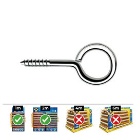 Celo Din hc Hembrilla roscada cerrada ø4,0 x 50 mm zincado caja 250 uds