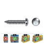 Celo Tornillo Chapa Alomada Din 7981 3,5x13mm Zincado Caja 500 Unid.