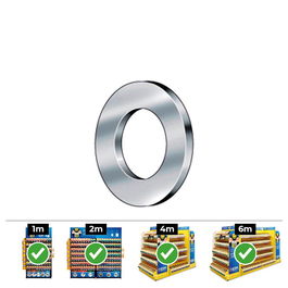 Celo Arandela Lisa Din 125 Ø8mm Zincado Caja 250 Unidades