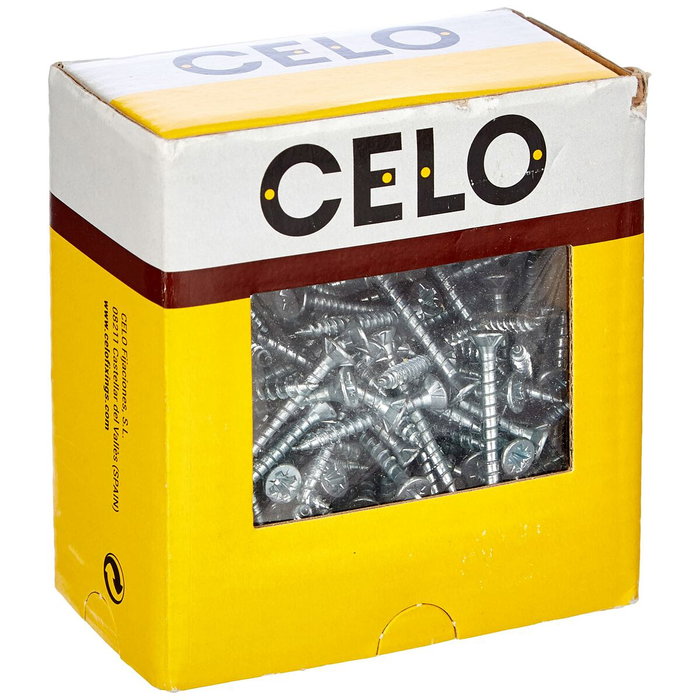 Celo Tornillo para madera avellanado 3,5x30 mm Vlox Pz2 Zincado Celo Tornillo para madera avellanado 3,5x30 mm Vlox Pz2 Zincado