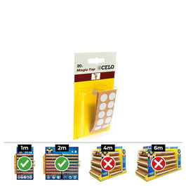 Celo MTAP Tapón Adhesivo Ø13mm Blanco PVC Caja 10 Blisters 200 Unidades