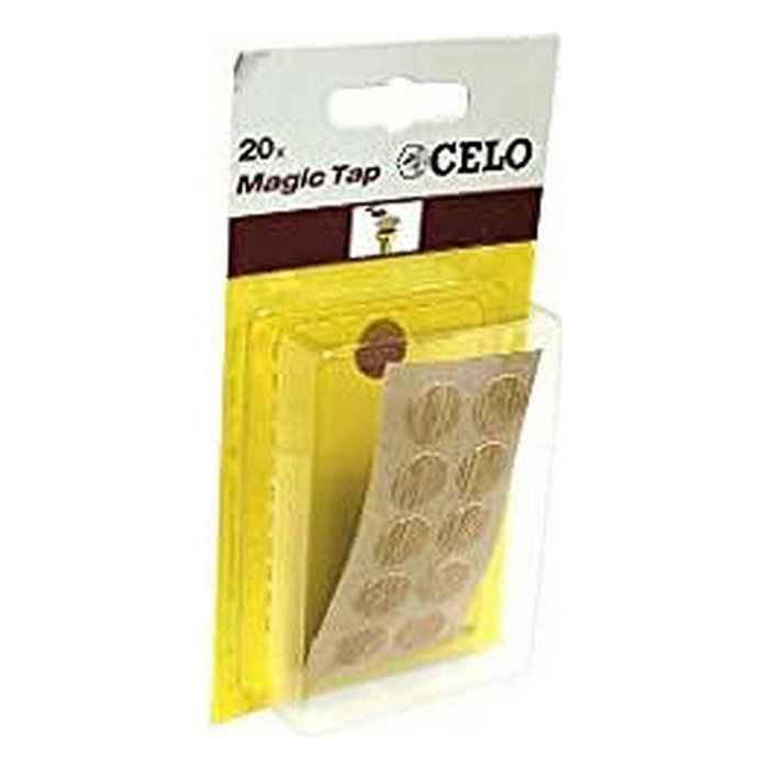 Celo Tapón adhesivo color roble Ø 13 mm (Caja 200 unidades) Celo Tapón adhesivo color roble Ø 13 mm (Caja 200 unidades)