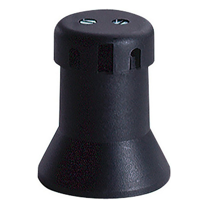 Solera Portalamparas guirnalda E27 para paralelo 5x5mm negro Solera Portalamparas guirnalda E27 para paralelo 5x5mm negro