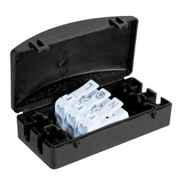 Solera bk-l3p Caja de Conexion Iluminacion IP20 Black Series 16A 450VAC Terminal 3P Negro PVC 73x27x32mm