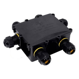 Solera Caja de empalmes aérea para exterior estanca BK-6P con 6 prensaestopas IP68