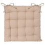Atmosphera Cojín para silla estilo galleta Beige 38 x 38 cm