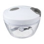 5Five Mini Picador y Cortador Manual con Anilla, Transparente/Blanco, 64 cl, 12,5 x 9 cm