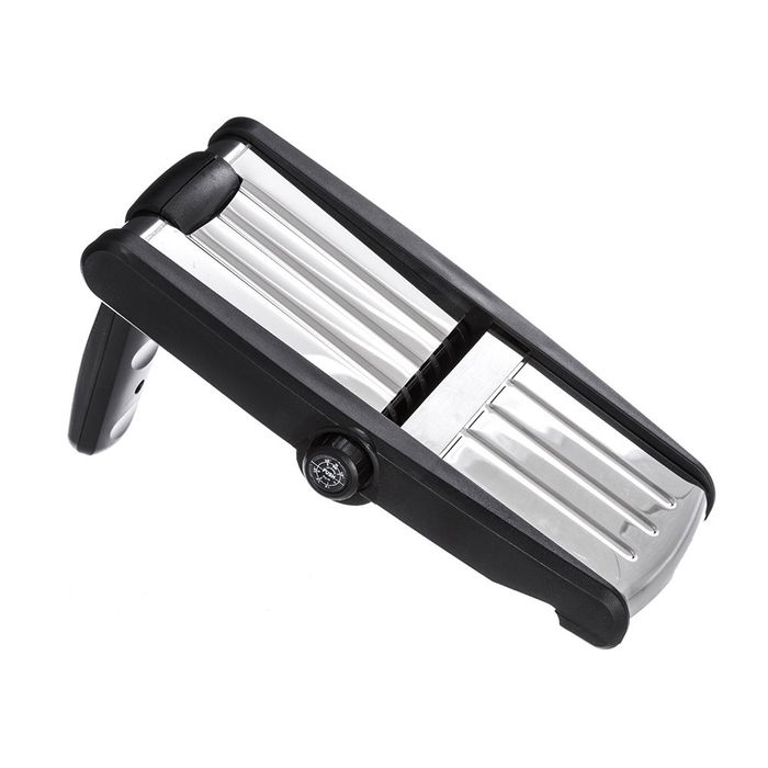 5Five Mandolina Multirrallador con 3 Cortes Diferentes Metálico / Negro Acero Inoxidable 5Five Mandolina Multirrallador con 3 Cortes Diferentes Metálico / Negro Acero Inoxidable