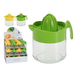 Excellent Houseware Exprimidor de Cristal Colores Surtidos 9 x 12 cm