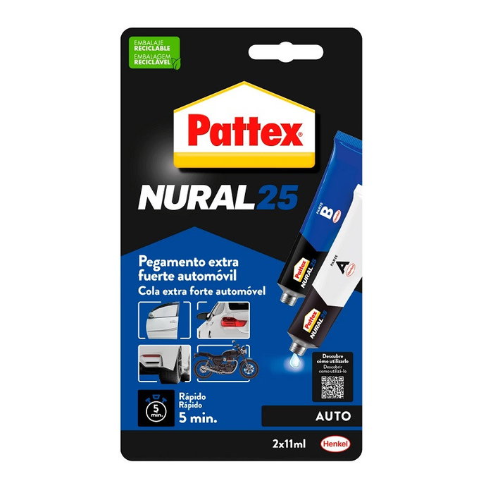 PATTEX Nural 25 Pegamento Extra Fuerte para Automóvil 22 ml PATTEX Nural 25 Pegamento Extra Fuerte para Automóvil 22 ml