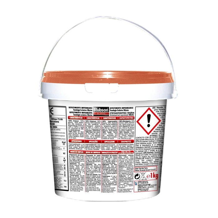 Rubson Aquablock Silicona líquida teja 1 kg