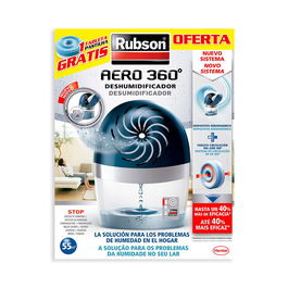 Rubson Deshumidificador Aero 360 450 g para Exceso de Humedad y Condensación