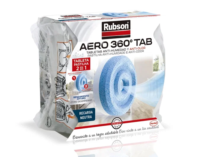 Rubson Aero 360º Recambio Pastilla Deshumidificador Absorbe Humedad