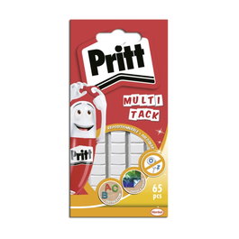 Pritt Masilla Adhesiva Multi Tack 65 Uds para Fijar y Colgar Objetos de Poco Peso de Forma Fácil y Limpia