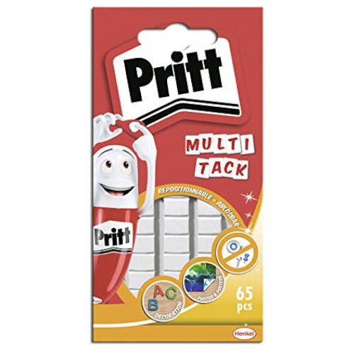 Pritt Masilla Adhesiva Multi-Tack Blanca 65 Pastillas