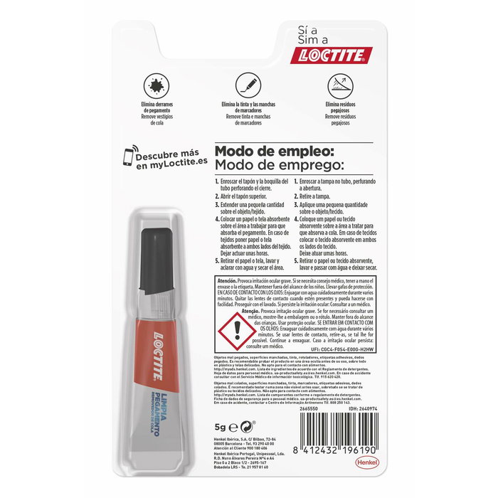 Loctite Superglue-3 Limpia Pegamento 5 g