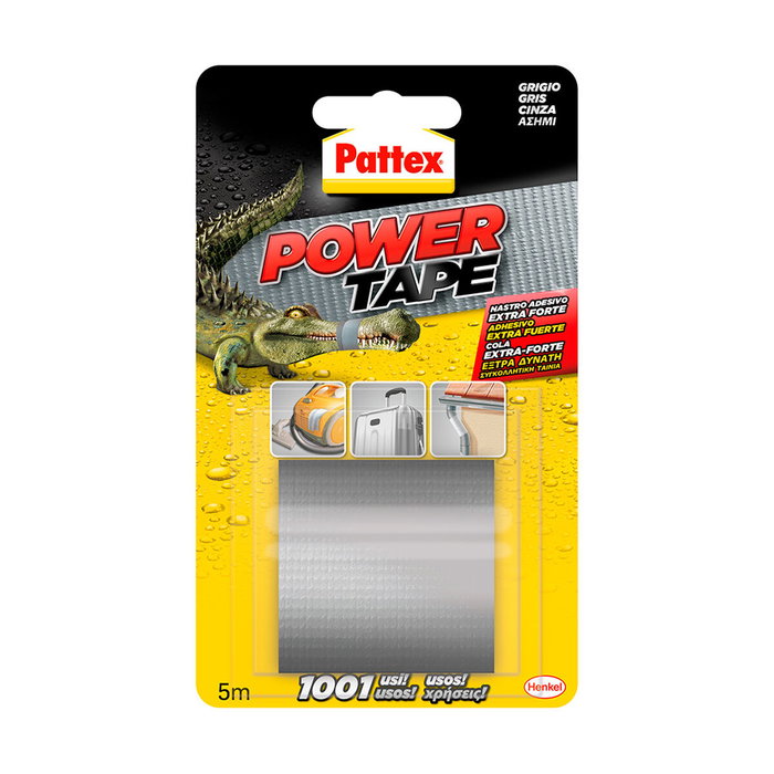 Pattex Power Tape Cinta Americana Gris 50 mm x 5 m Pattex Power Tape Cinta Americana Gris 50 mm x 5 m