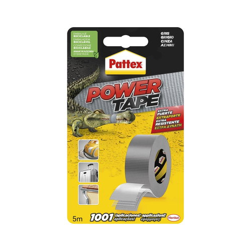 Pattex Power Tape Cinta Americana Gris 50 mm x 5 m Pattex Power Tape Cinta Americana Gris 50 mm x 5 m