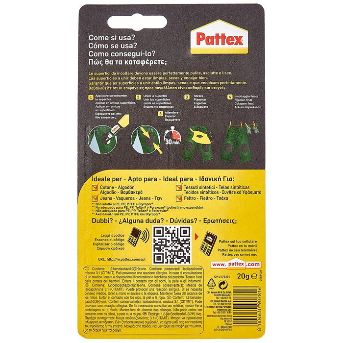 Pattex Especial Textil 20 g Pattex Especial Textil 20 g