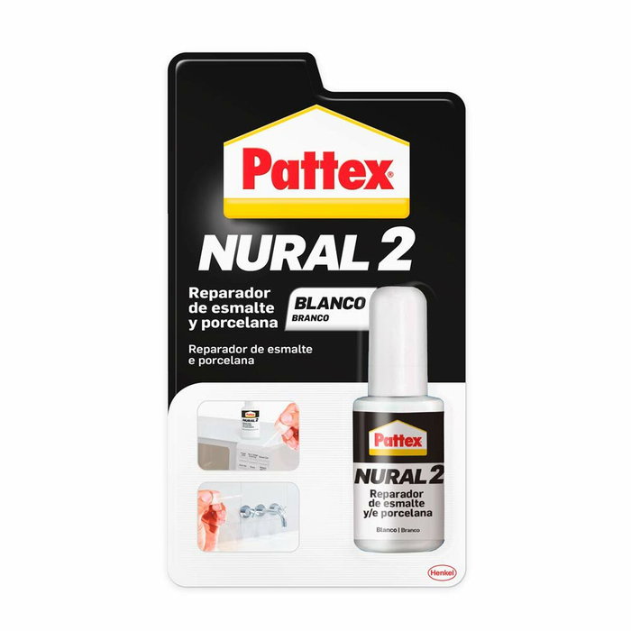 Pattex Nural 2 Reparador de esmalte y porcelana Blanco 50 g
