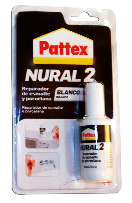 Pattex Nural 2 Reparador de Esmalte y Porcelana Blanco 50 g Pattex Nural 2 Reparador de Esmalte y Porcelana Blanco 50 g