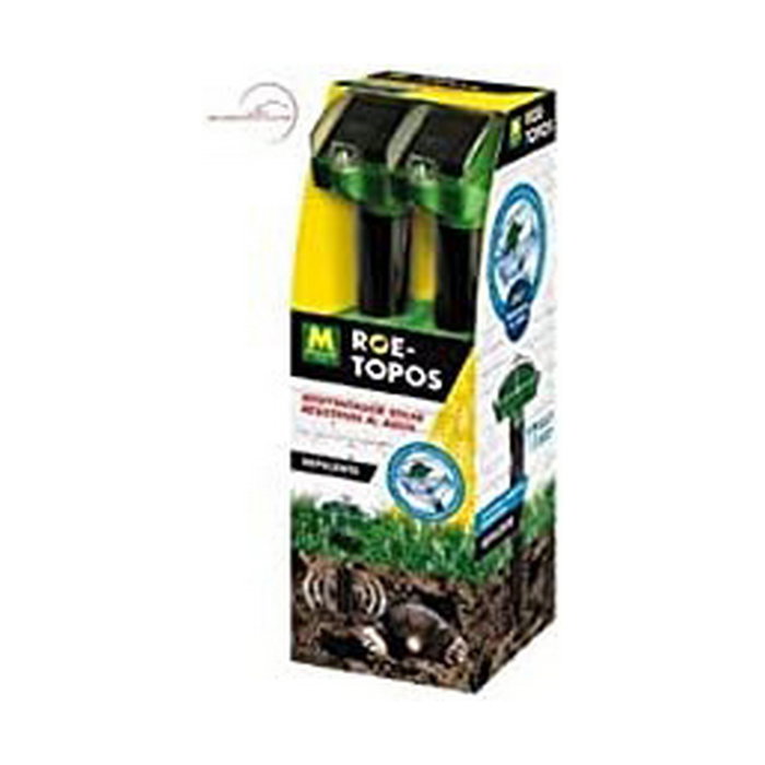 Massó Repelente solar para topos resistente al agua, 2 uds