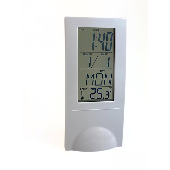 Grundig Estación Meteorológica Blanca con Termómetro, Reloj, Despertador y Calendario 12,5x65x55 mm Grundig Estación Meteorológica Blanca con Termómetro, Reloj, Despertador y Calendario 12,5x65x55 mm