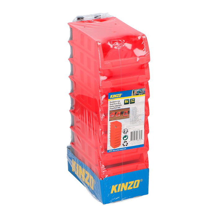 Kinzo Gaveta Mini Apilables, Set de 8uds, 12 x 10 cm