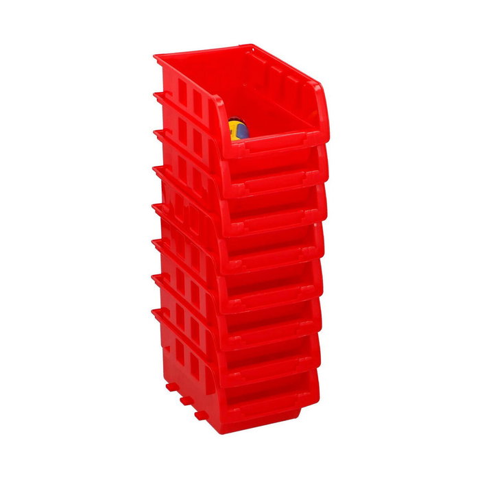 Kinzo Set de 8 Gavetas Mini Apilables de 12 x 10 cm Rojo