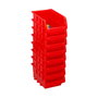 Kinzo Set de 8 Gavetas Mini Apilables de 12 x 10 cm Rojo
