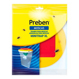 Massó Trampa de Moscas Mini-trap XL Preben para Exterior, Cazamoscas Natural sin Insecticida para Piscina y Jardín, Incluye 1 Recambio de 15g