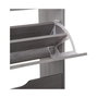 5Five Zapatero de madera Gris claro 115 x 60 x 24 cm