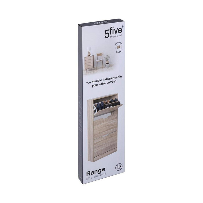 5Five Zapatero de madera Gris claro 115 x 60 x 24 cm 5Five Zapatero de madera Gris claro 115 x 60 x 24 cm