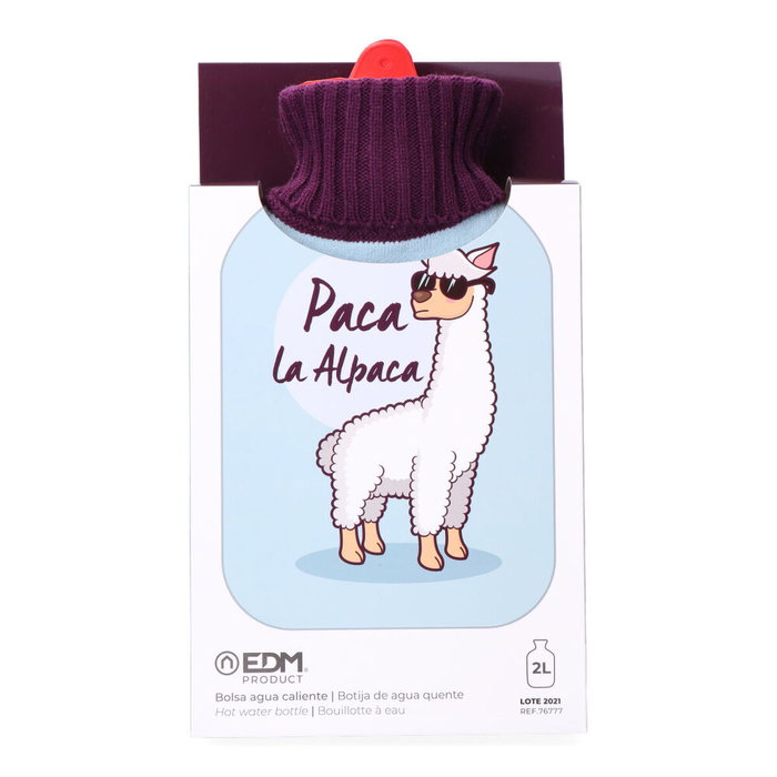Edm Bolsa de agua caliente Alpaca Pop Star 2 l Celeste