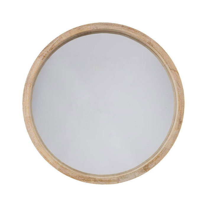 Atmosphera Espejo Redondo Madera Natural ø50 cm